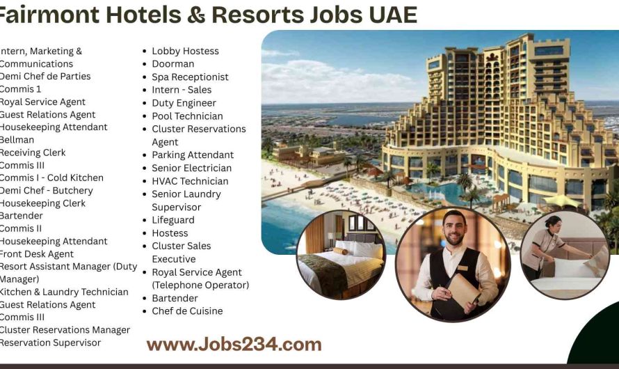 Fairmont Hotels & Resorts Jobs UAE